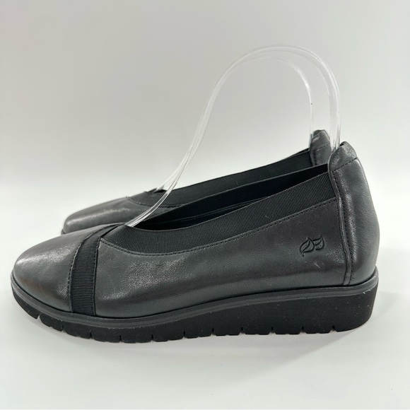 Nurture womens flats size 5.5 black leather platforms chunky - Picture 5 of 13